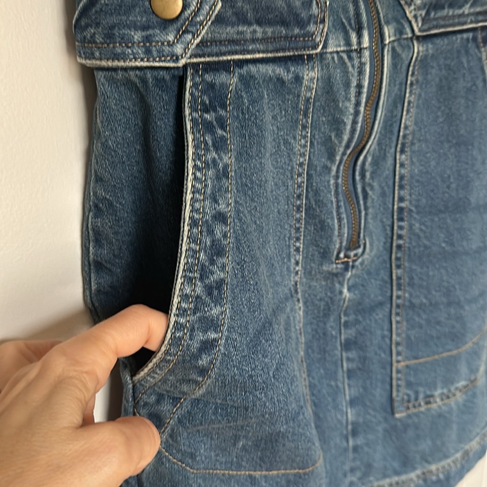 Free People Blue Denim Dress - Picture 6 of 8